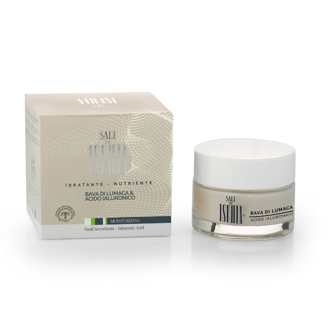Crema Viso Bava di Lumaca & Acido Ialuronico – Sali di Ischia - Claudia Cosmesi